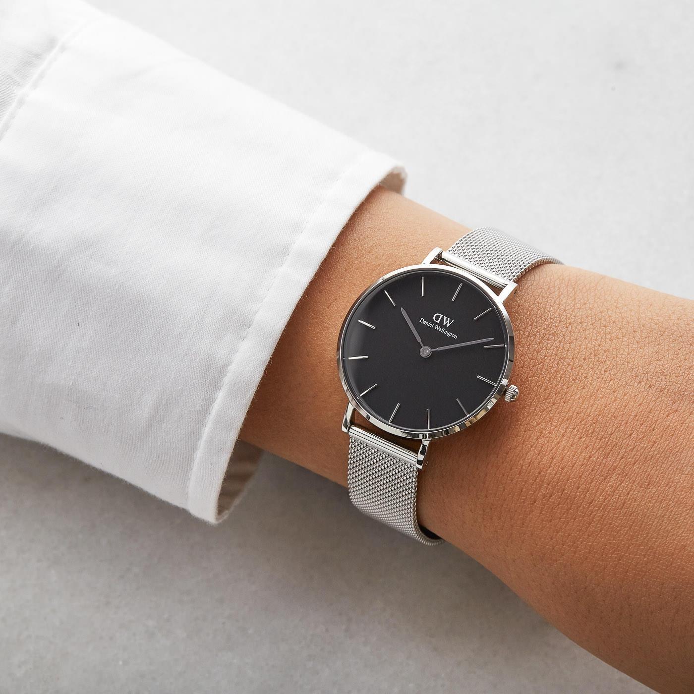 Daniel Wellington DW00100162 Classic Petite Sterling Black Dial Women's Watch - Watch Home™ Daniel Wellington DW00100162 Classic Petite Sterling Black Dial Women's Watch - Watch Home™